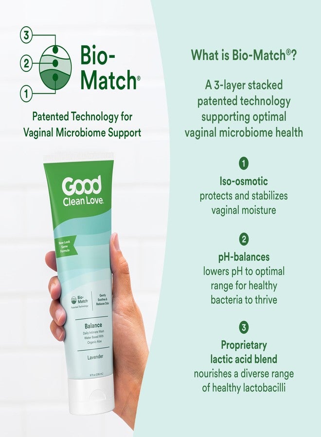 Good Clean Love Balance Feminine Wash, pH-Balanced Vaginal Moisturizer Cleanser for Women with Natural Ingredients, Gentle Cleansing Feminine Care Product, Reduces Vaginal Dryness & Odor, 8 Oz - Image 3